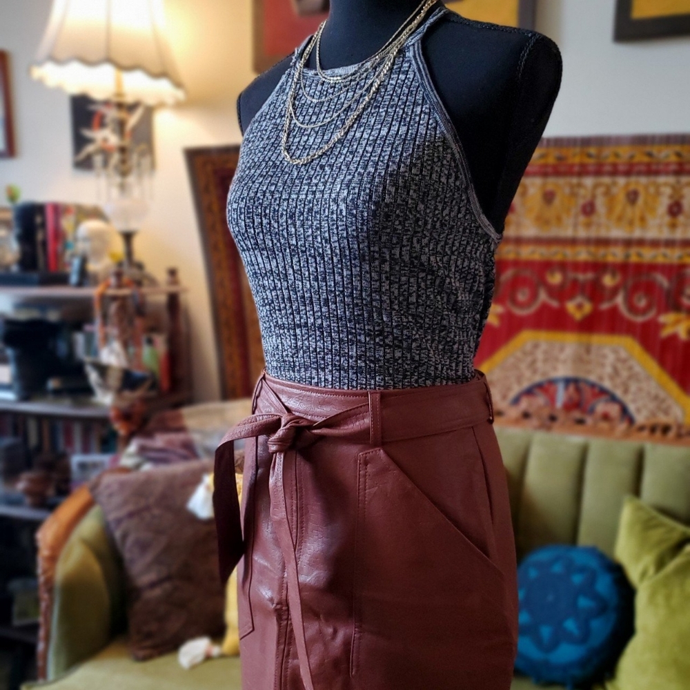 Soft and Stretchy Multicolor Knit Tank Top